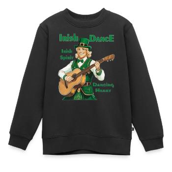 IRISH DANCE - Kinder Premium Organic Sweatshirt - Schwarz - Vorne - AI Model Kid Female (0cm)