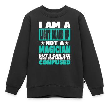 Leuchtplatine OP - Kinder Premium Organic Sweatshirt - Schwarz - Vorne - AI Model Kid Female (0cm)