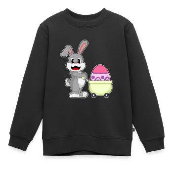 Achats de Pâques Bunny - Sweat Premium enfant bio - noir - Devant - AI Model Kid Female (0cm)
