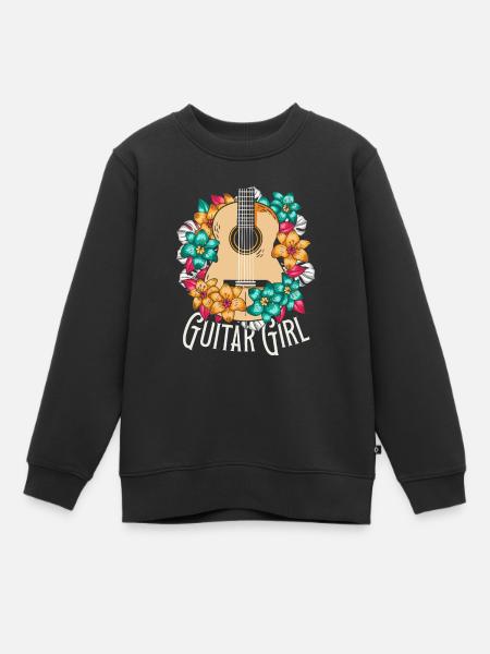Guitare Acoustique Guitar Girl - Sweat Premium enfant bio - noir