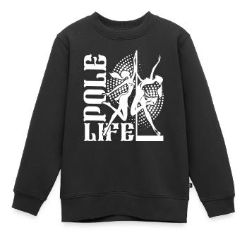 Pole Dance Pole Dance Life - Kids Premium Organic Sweatshirt - black - Front - AI Model Kid Female (0cm)