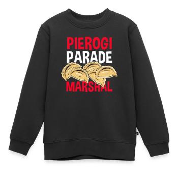 Américain d’origine polonaiseDyngus Day Pierogi Parade Marshal - Sweat Premium enfant bio - noir - Devant - AI Model Kid Female (0cm)