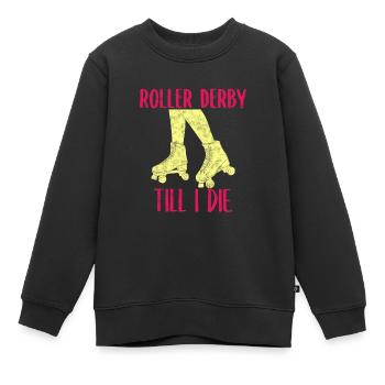 Sportarten Inlineskater - Kinder Premium Organic Sweatshirt - Schwarz - Vorne - AI Model Kid Female (0cm)
