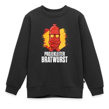 Bratwurst als Geschenk - Kinder Premium Organic Sweatshirt - Schwarz - Vorne - AI Model Kid Female (0cm)