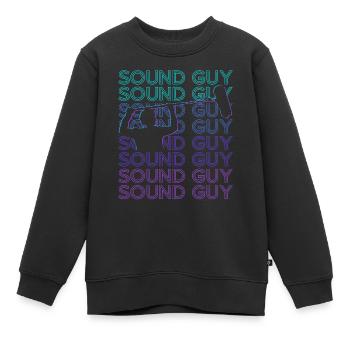 Ingénieur du son Technicien du son Retro - Sweat Premium enfant bio - noir - Devant - AI Model Kid Female (0cm)