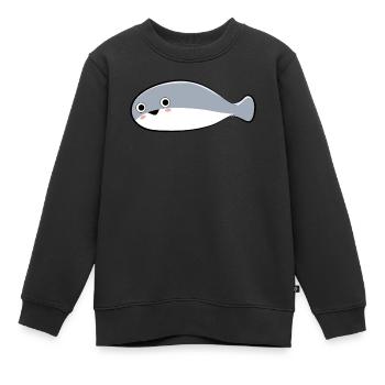Sacambaspis Uralter Fisch Meme Niedlich - Kinder Premium Organic Sweatshirt - Schwarz - Vorne - AI Model Kid Female (0cm)