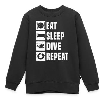 Tauchen Diver Free Dive Diving Herren Scuba Diver - Kinder Premium Organic Sweatshirt - Schwarz - Vorne - AI Model Kid Female (0cm)