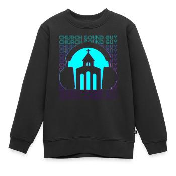 Ingénieur du son Ingénieur du son Ingénieur du son Rétro - Sweat Premium enfant bio - noir - Devant - AI Model Kid Female (0cm)