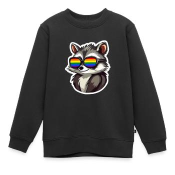 LGBTQ Pride Month - Kids Premium Organic Sweatshirt - black - Front - AI Model Kid Female (0cm)