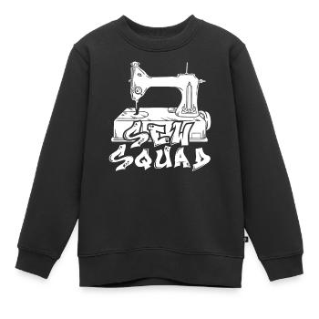 Machine à coudre Machine à coudre - Sweat Premium enfant bio - noir - Devant - AI Model Kid Female (0cm)