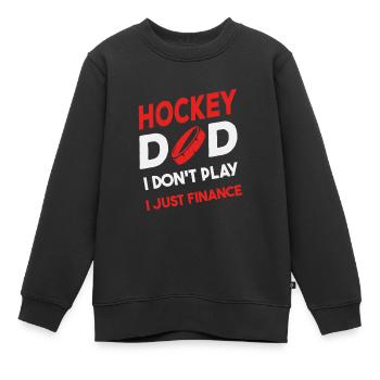 Papa - Sweat Premium enfant bio - noir - Devant - AI Model Kid Female (0cm)