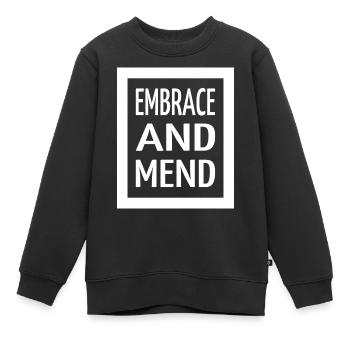 drôle de guérison énergie blague auto-guérison - Sweat Premium enfant bio - noir - Devant - AI Model Kid Female (0cm)