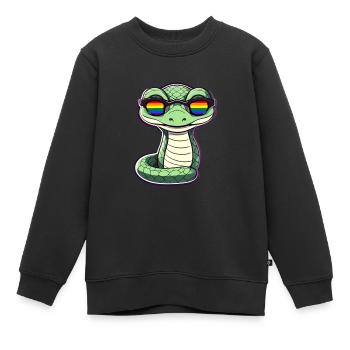 LGBTQ Pride Month - Kids Premium Organic Sweatshirt - black - Front - AI Model Kid Female (0cm)