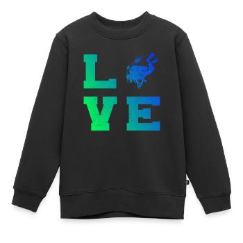 Scuba Taucher Scuba Diver Diver Scuba Tauchen - Kinder Premium Organic Sweatshirt - Schwarz - Vorne - AI Model Kid Female (0cm)