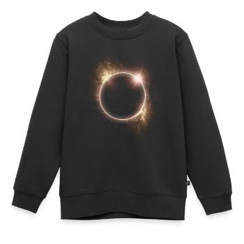 AMATEURS D’ASTRONOMIE DE L’ÉCLIPSE SOLAIRE - Sweat Premium enfant bio - noir - Devant - AI Model Kid Female (0cm)
