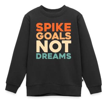 Volleyball Volleyballer - Kinder Premium Organic Sweatshirt - Schwarz - Vorne - AI Model Kid Female (0cm)
