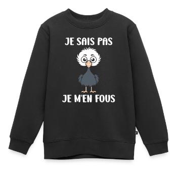 Strauß Zitat - Kinder Premium Organic Sweatshirt - Schwarz - Vorne - AI Model Kid Female (0cm)