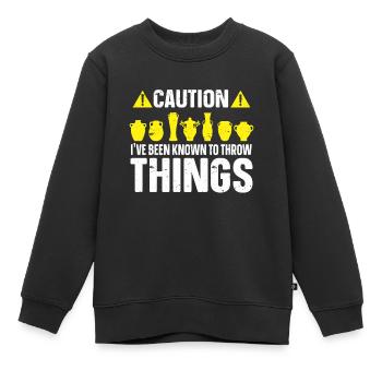 Keramikkünstler Ton Töpfern - Kinder Premium Organic Sweatshirt - Schwarz - Vorne - AI Model Kid Female (0cm)