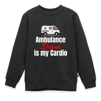 Krankenwagenfahren Ist Mein Freiwilliger - Kinder Premium Organic Sweatshirt - Schwarz - Vorne - AI Model Kid Female (0cm)