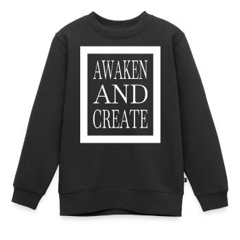 Pratiques d’éveil spirituel de l’illumination - Sweat Premium enfant bio - noir - Devant - AI Model Kid Female (0cm)