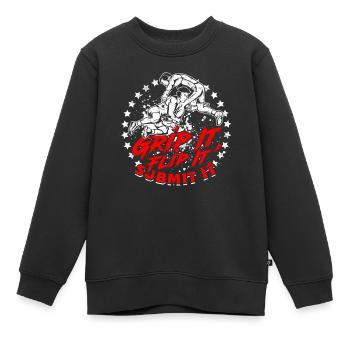Sambo Retournez-le Soumettez-le - Sweat Premium enfant bio - noir - Devant - AI Model Kid Female (0cm)