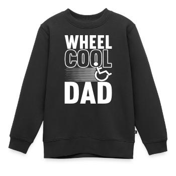 Personnes en fauteuil roulant Fauteuil roulant - Sweat Premium enfant bio - noir - Devant - AI Model Kid Female (0cm)