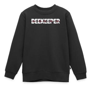 Battement de cœur de l’électrocardiogramme de l’apiculteur - Sweat Premium enfant bio - noir - Devant - AI Model Kid Female (0cm)