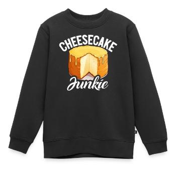 Cadeau de gâteau au fromage - Sweat Premium enfant bio - noir - Devant - AI Model Kid Female (0cm)