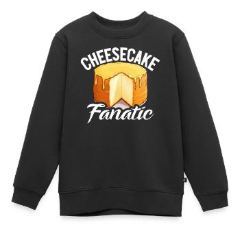 Cadeau de gâteau au fromage - Sweat Premium enfant bio - noir - Devant - AI Model Kid Female (0cm)