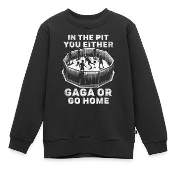 Gagaball Gaga Ball Dodgeball - Kinder Premium Organic Sweatshirt - Schwarz - Vorne - AI Model Kid Female (0cm)