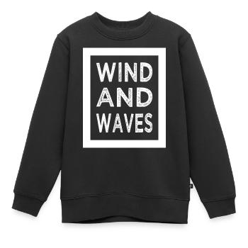 Idée cadeau d’anniversaire Idée cadeau - Sweat Premium enfant bio - noir - Devant - AI Model Kid Female (0cm)