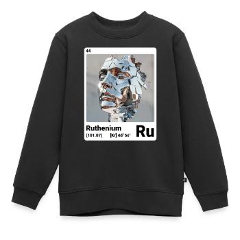 AI am Ruthenium (wt) - Kinder Premium Organic Sweatshirt - Schwarz - Vorne - AI Model Kid Female (0cm)