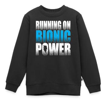 Courir sur Bionic Rehab Custom Parts Bionic Knee - Sweat Premium enfant bio - noir - Devant - AI Model Kid Female (0cm)