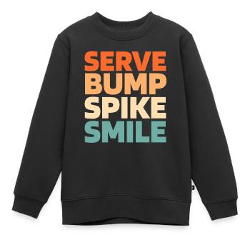 Volleyball Volleyballer - Kinder Premium Organic Sweatshirt - Schwarz - Vorne - AI Model Kid Female (0cm)