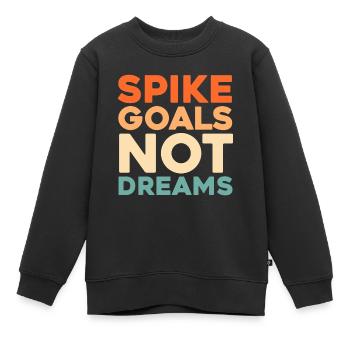 Volleyball Volleyballer - Kinder Premium Organic Sweatshirt - Schwarz - Vorne - AI Model Kid Female (0cm)
