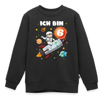 6. Geburtstag, 6 Jahre Alt Geburtstagsgeschenk - Kinder Premium Organic Sweatshirt - Schwarz - Vorne - AI Model Kid Female (0cm)