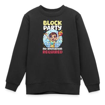 Volleyball-Block-Party! Keine Einladung erforderlich - Kinder Premium Organic Sweatshirt - Schwarz - Vorne - AI Model Kid Female (0cm)