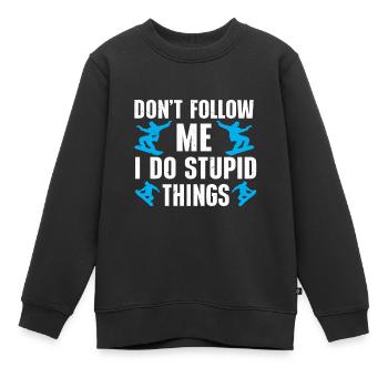 Snowboarding Art Men Snowboard Cooler Snowboarder - Kinder Premium Organic Sweatshirt - Schwarz - Vorne - AI Model Kid Female (0cm)