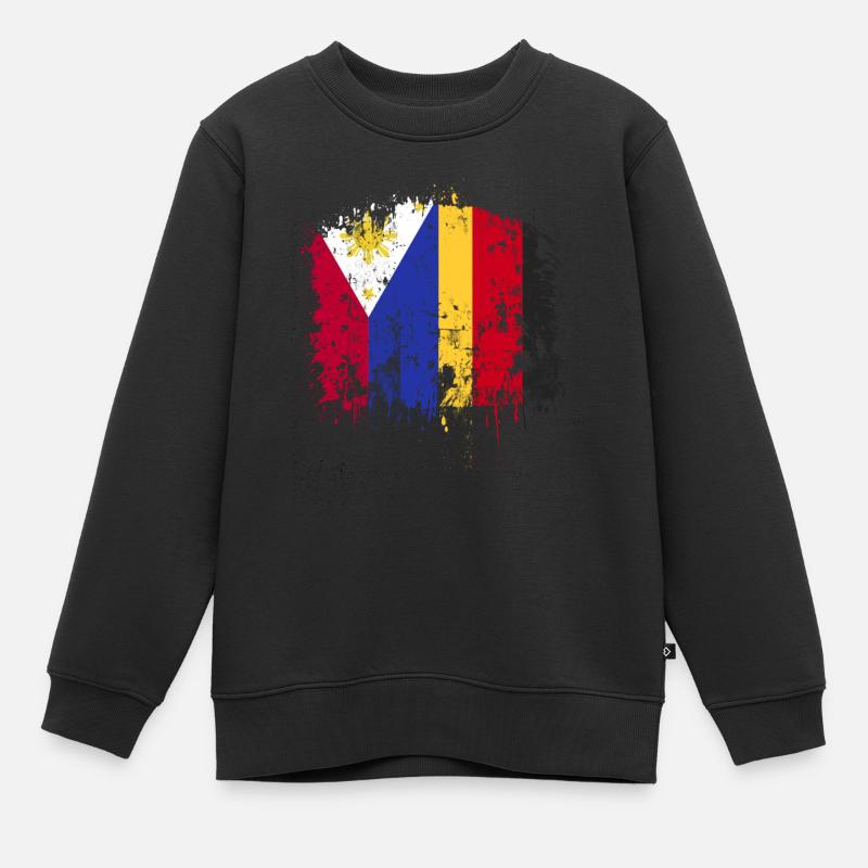Drapeau de l’Allemagne des Philippines - Sweat Premium enfant bio - noir