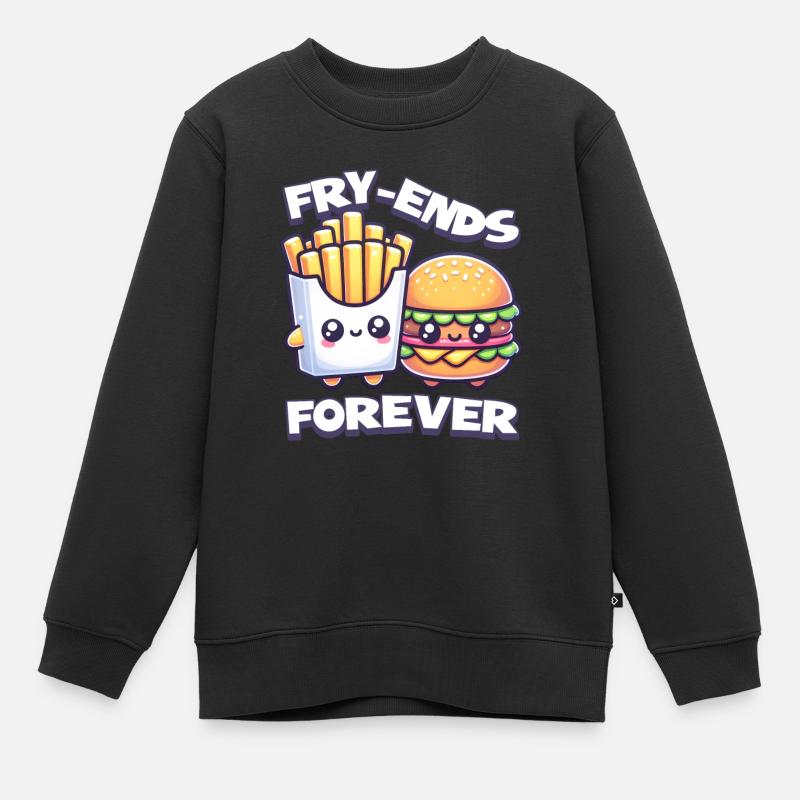 Amis Forver - Sweat Premium enfant bio - noir