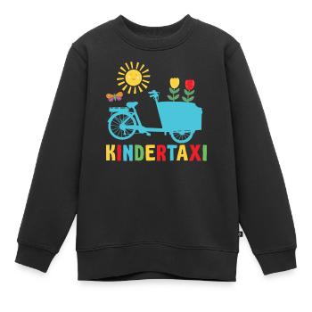 Fracht Kindertaxi Fracht Fahrrad Cargobike - Kinder Premium Organic Sweatshirt - Schwarz - Vorne - AI Model Kid Female (0cm)