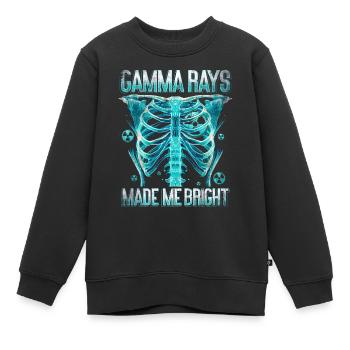 Nuklearingenieur Gamma Rays Made Me Bright - Kinder Premium Organic Sweatshirt - Schwarz - Vorne - AI Model Kid Female (0cm)