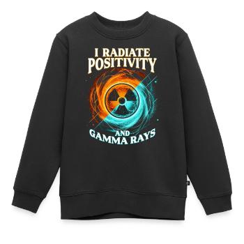 Nuklearingenieur Radiate Positivity And Gamma Rays - Kinder Premium Organic Sweatshirt - Schwarz - Vorne - AI Model Kid Female (0cm)