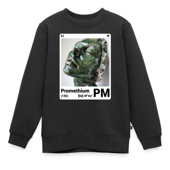 AI am Promethium (wt) - Kinder Premium Organic Sweatshirt - Schwarz - Vorne - AI Model Kid Female (0cm)