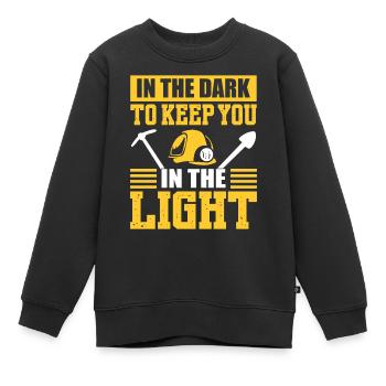 Kohle abbauen Minenarbeiter Kumpel - Kinder Premium Organic Sweatshirt - Schwarz - Vorne - AI Model Kid Female (0cm)