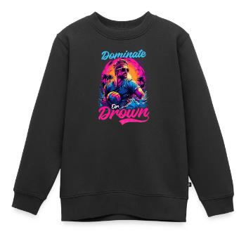 Wasserball dominieren oder ertrinken - Kinder Premium Organic Sweatshirt - Schwarz - Vorne - AI Model Kid Female (0cm)