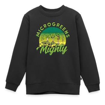 Micro-pousses Micro-pousses - Sweat Premium enfant bio - noir - Devant - AI Model Kid Female (0cm)