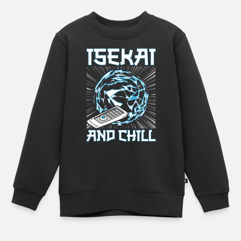 Anime Manga Isekai - Sweat Premium enfant bio - noir