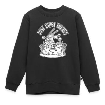 Anime Manga Chibi - Kinder Premium Organic Sweatshirt - Schwarz - Vorne - AI Model Kid Female (0cm)