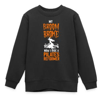 Pilates Instructor Teacher - Kinder Premium Organic Sweatshirt - Schwarz - Vorne - AI Model Kid Female (0cm)